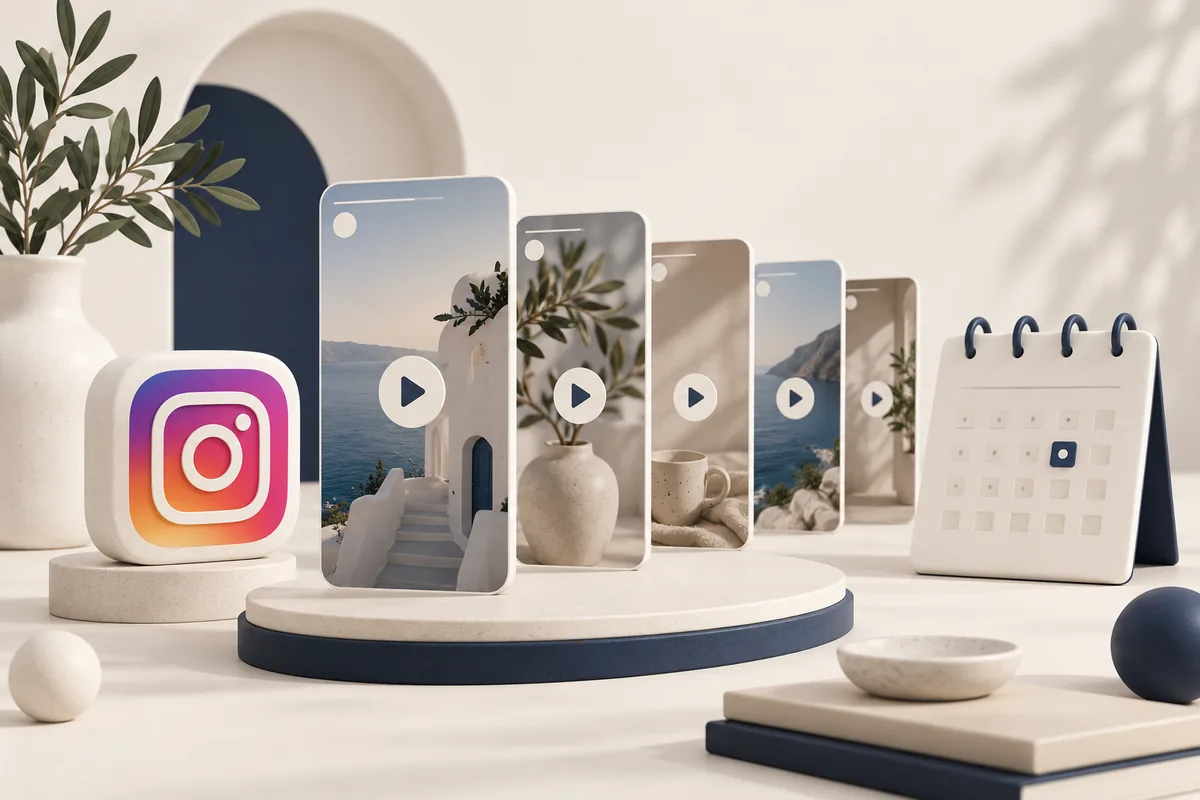 Instagram Otomatik İzlenme hizmetini temsil eden illüstrasyon