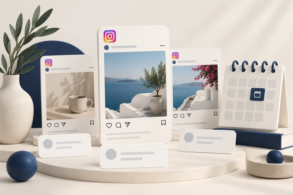 Instagram Otomatik Yorum hizmetini temsil eden illüstrasyon