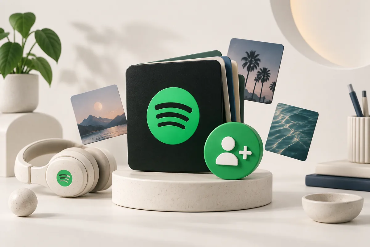 Spotify Playlist Takipçi hizmetini temsil eden illüstrasyon